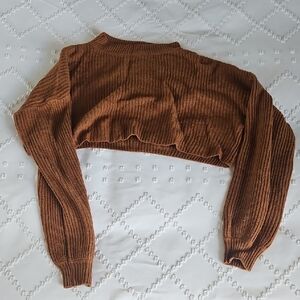 Brown Cropped Sweater